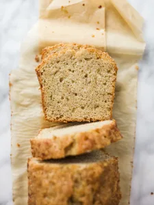 One-Banana Banana Bread Recipe by Kate Wood. What to do with a leftover brown banana? MAKE BANANA BREAD! This one has browned butter, is sweetened with brown sugar, and has a hint of cinnamon and vanilla. You can make this as a mini banana bread loaf or just a sized-down version in a normal loaf pan. Find the recipe and more on thewoodandspoon.com