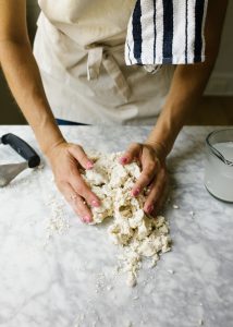 You Need to Know: How to Make Pie Dough. This is a step by step tutorial with photos and videos of how to make, bake, and work with homemade butter pie dough. Learn what fat to use in pie crust, how to make an egg wash, how to crimp a pie crust, how to braid a pie crust lattice, and more tips that make homemade desserts easy. Find all the tips and tricks for great pie crust here on thewoodandspoon.com