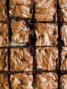 Easy Chewy Brownies by Wood and Spoon blog. This is a simple one-bowl recipe that makes a great homemade substitute for box brownie mix! These have a crackled top, fudgy insides, and loads of chocolate espresso flavor. Learn more and how easy it is on thewoodandspoon.com