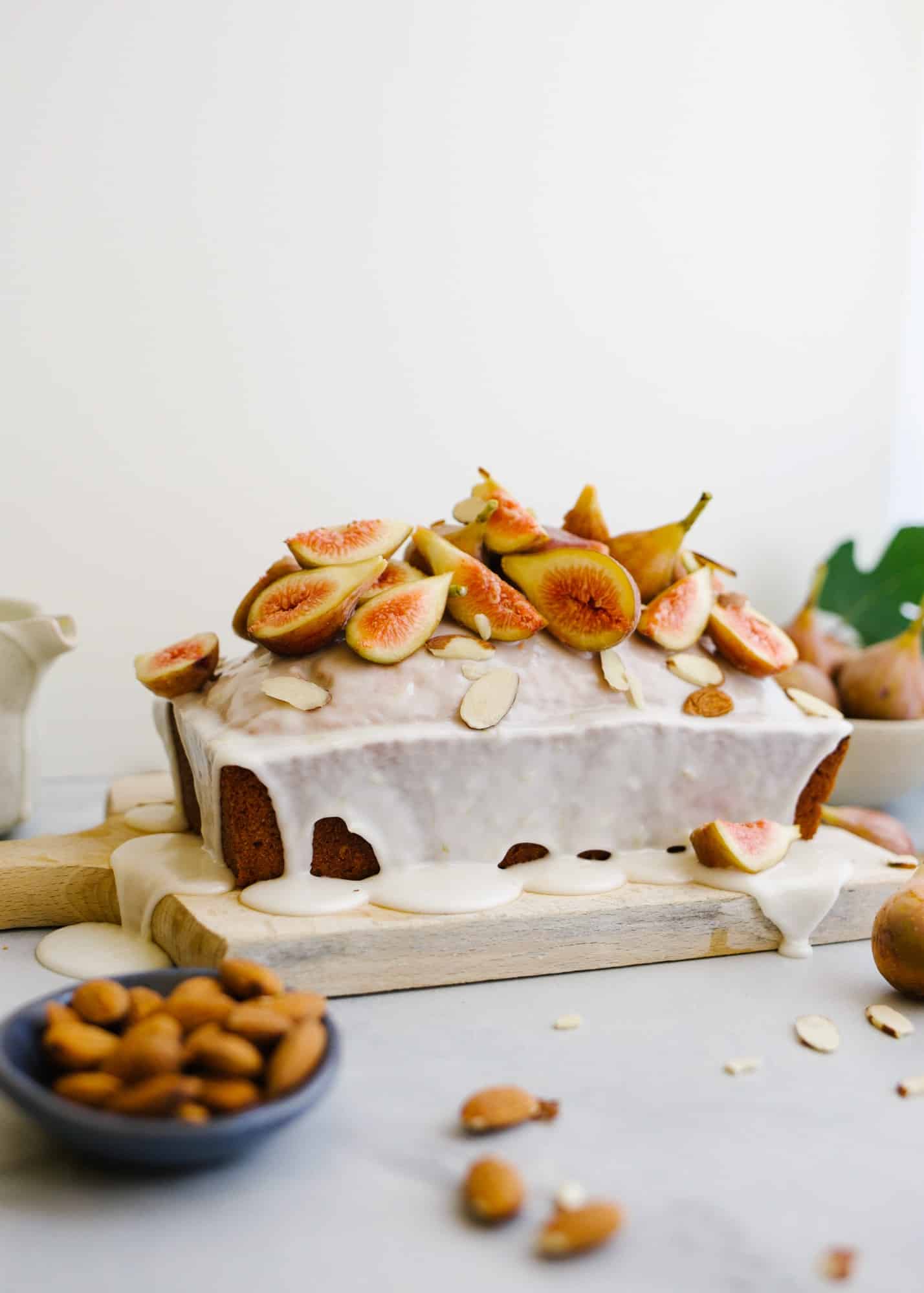 Vanilla Butter Loaf by Wood and Spoon. This is a pound cake like cake with a cinnamon swirl and a simple vanilla glaze. Top with fresh seasonal fruit or eat plain! This make ahead treat is great to serve as a breakfast snack or dessert. Learn more about this easy baked good on thewoodandspoon.com