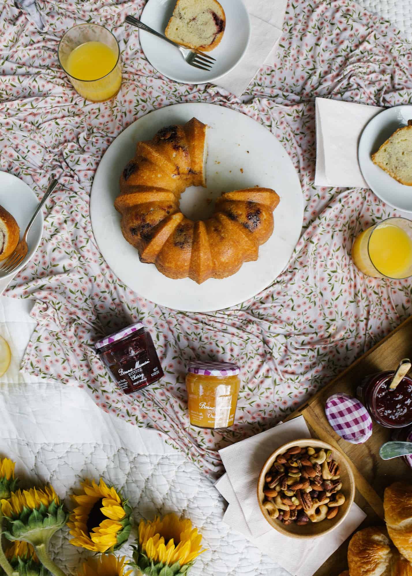 Berry Pound Cake recipe by wood and spoon. a vanilla bean butter cake is swirled with Bonne Maman intense fruit spread. Similar to a jam cake, this bundt cake is perfect for slicing as dessert or breakfast and makes a great gift to treat others with. Find this simple easy one bowl recipe on thewoodandspoon.com by Kate Wood.